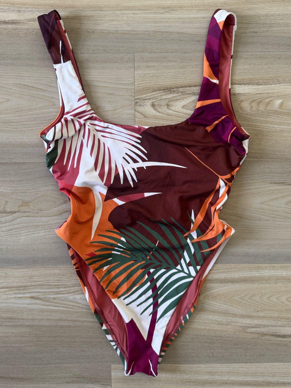 Vitamin A | Tropical Leaf One-Piece Swimsuit | Size S